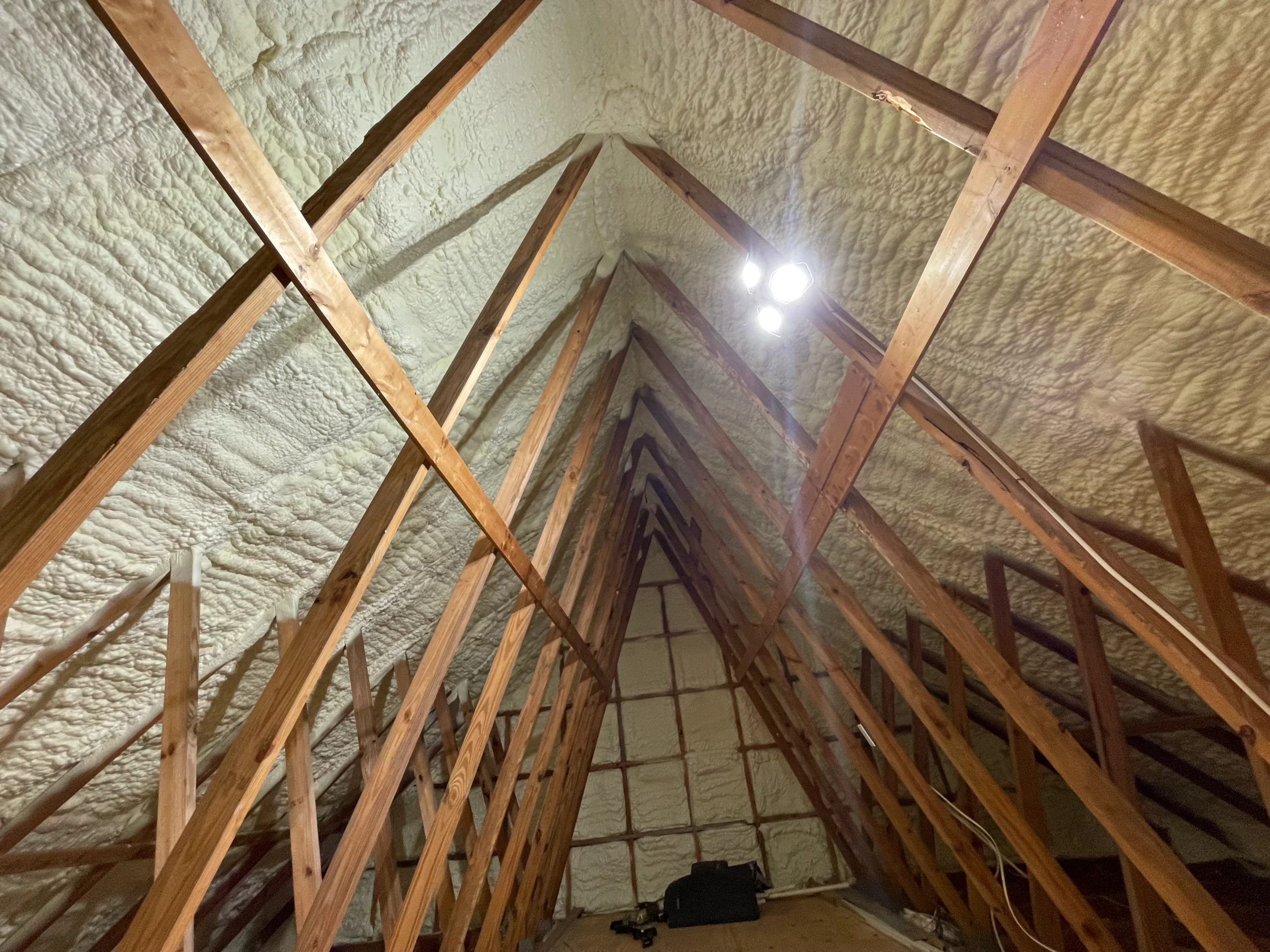 retrofit spray foam insulation